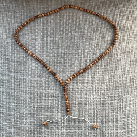 Handmade Religious Prayer Tasbeeh Brown Real wood Beads Pray Beads Lot of 2 - Picture 9 of 10